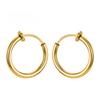 1 Pairs Fake Ear Clip Hoop Earrings for Men Women Stainless Steel Painless Non Piercing Fake Earrings Jewelry Gifts