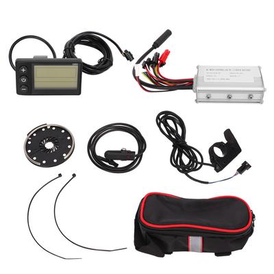 36V 48V 250W Bike Conversion Kit 15A Controller S866 Panel with Power Assist Sensor Dial Set
