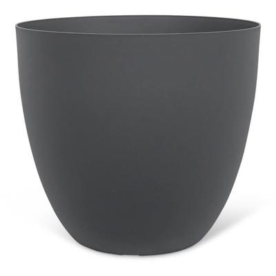 Flowerpot - GARDEN ID - Phoenix Anthracite - 38 X 34 Cm - 100% Recycled and Recyclable - Frost and UV Resistant - For Outdoors