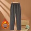 High Quality Woolen Straight Trousers Women Autumn Winter Oversize High Waist Pants Fleece Thicken Warm Casual Pants Female