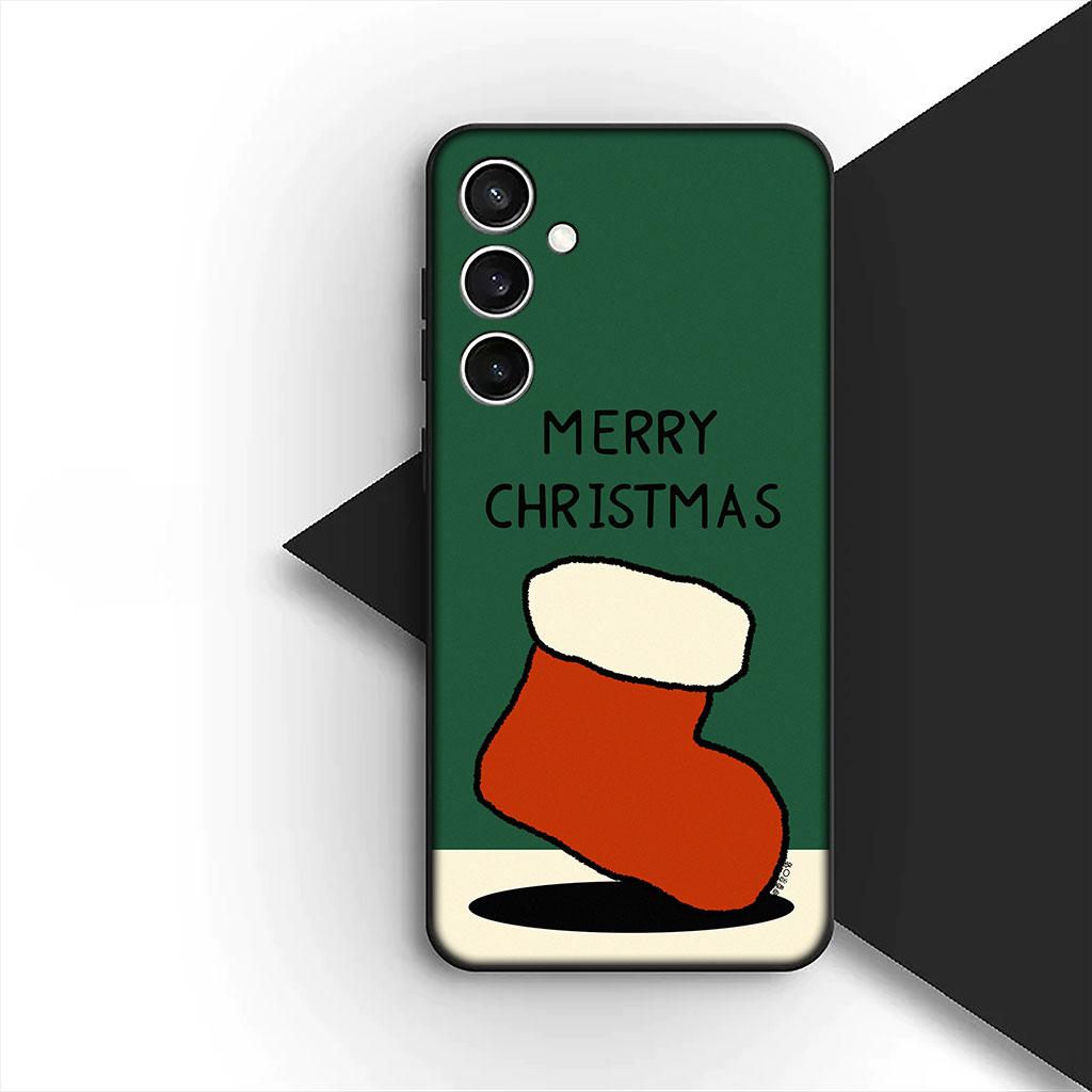 Snow Merry Christmas Tree Deer gift Silicone Phone Cover for Apple iPhone 17 Air 12 13 Pro Max Mini ProMax 7 + 8 Plus Soft Case