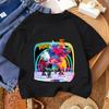 2026 Summer Tross Fashion Cute Print Summer Casual Cute Cotton Comfortable Short Sleeved Top for Boys and Girls