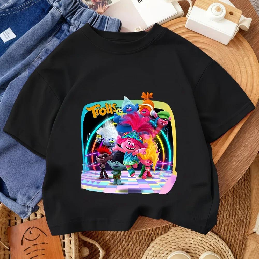 2026 Summer Tross fashion cute print summer casual cute cotton comfortable short sleeved top for boys and girls 100
