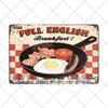Food Dessert Sign Cake Donuts Hot Dog Metal Plaque Vintage Poster Decorative Restaurant Shop Cafe Wall Decoration Plates 20x30cm