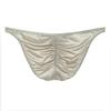 Sleek Satin Men's Low Waist Ice Silk Briefs - Smooth, Breathable, Luxurious