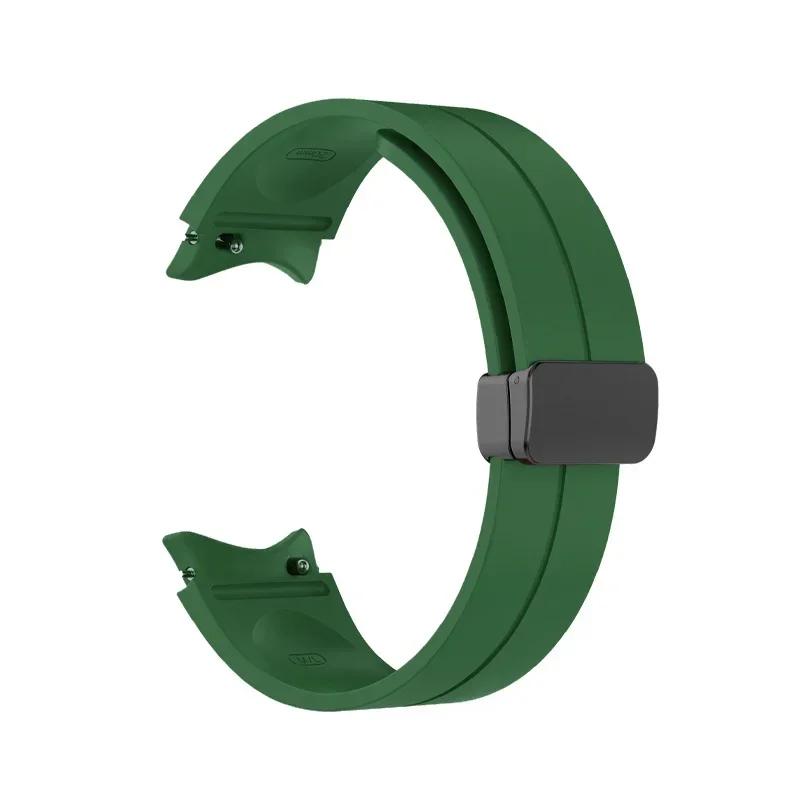 No Gap Magnetic Silicone Strap For Samsung Galaxy Watch 7 6 5 4 44mm 40mm Pro 45mm Bracelet Galaxy Watch6 Classic 43mm 47mm Band