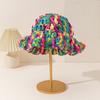 Sweet Ruffled Edge Fisherman Hat Cable Knit Winter Warm Bucket Hat Windproof Knitted Beanie  Women