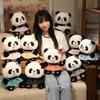 Good Quality Cartoon Panda Plush Toys Cute Elegant Cozy Panda Doll Wearing Princess Dress Sweater Kids Gift Multiple Styles