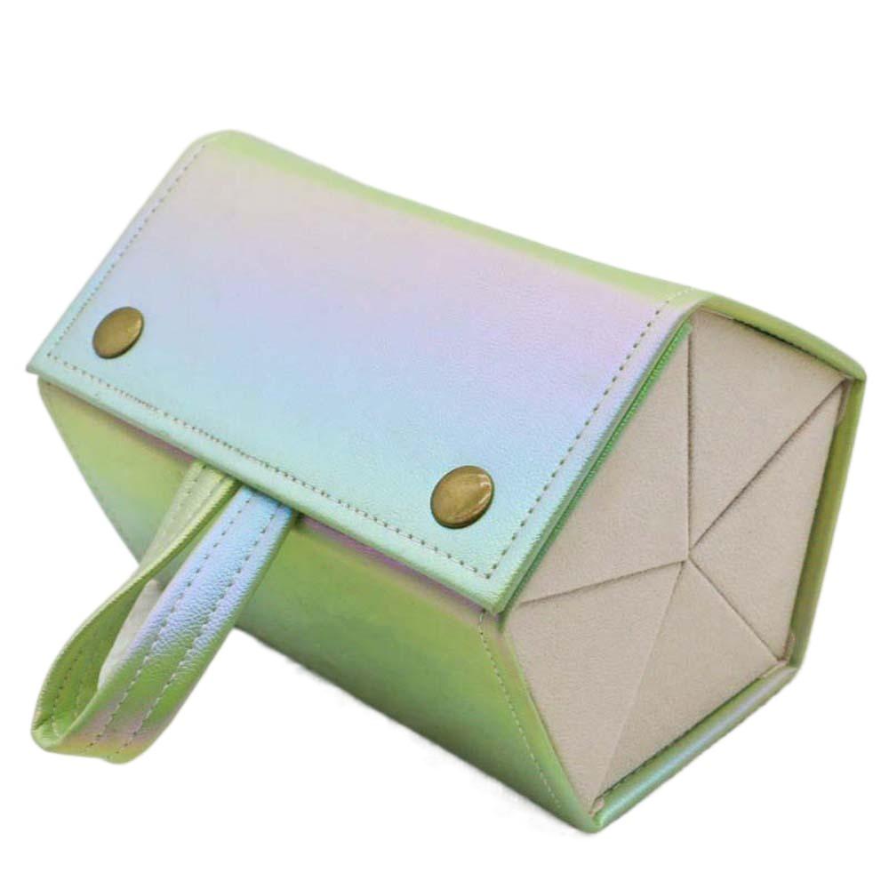 Magnetic Button Five Lattice Glasses Storage Box Portable Glasses Protective Case Work