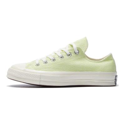 Chuck 1970s Comfortable Daily Low Top Canvas Shoes Women Sneakers White Green 564131C