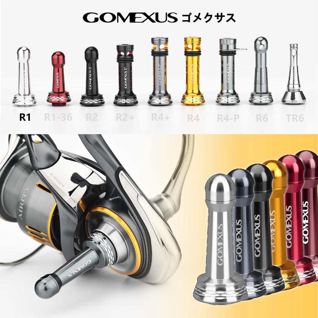 Gomexus R1 Reel 42mm Spinning Reel Compatible with Twin and Aluminum Hook and Ideal for Run and Gun and Light Game for Easy Stand, Protection, Luvias,