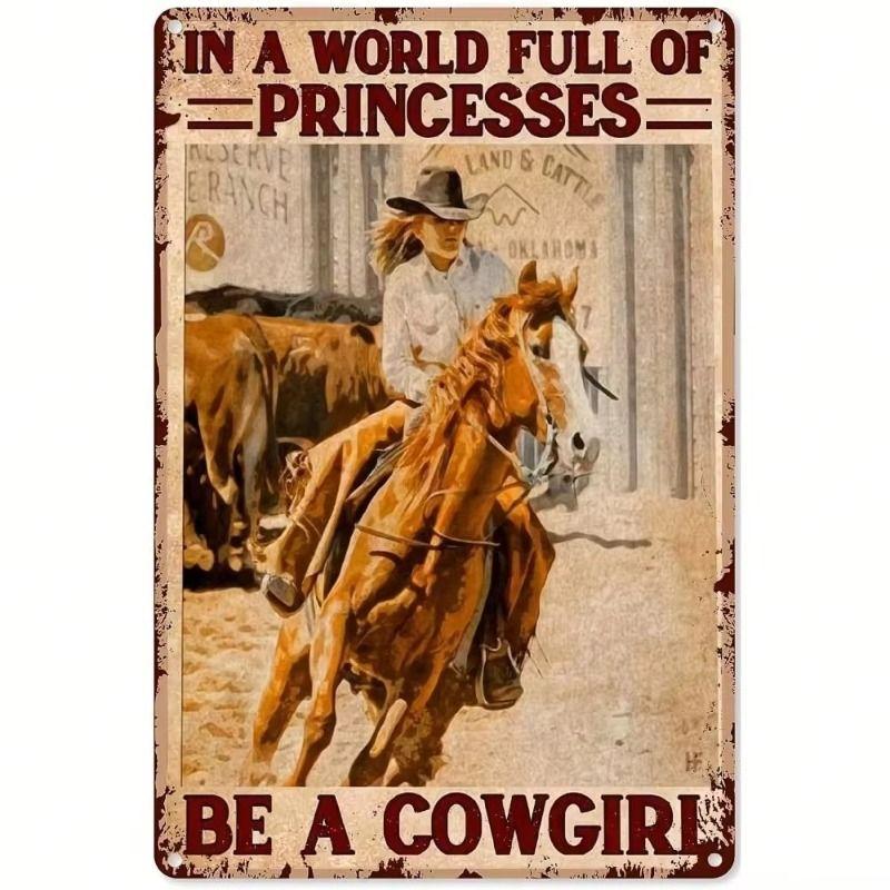Retro Metal Tin Sign 8x12 inch Office Living Room Wall Decor