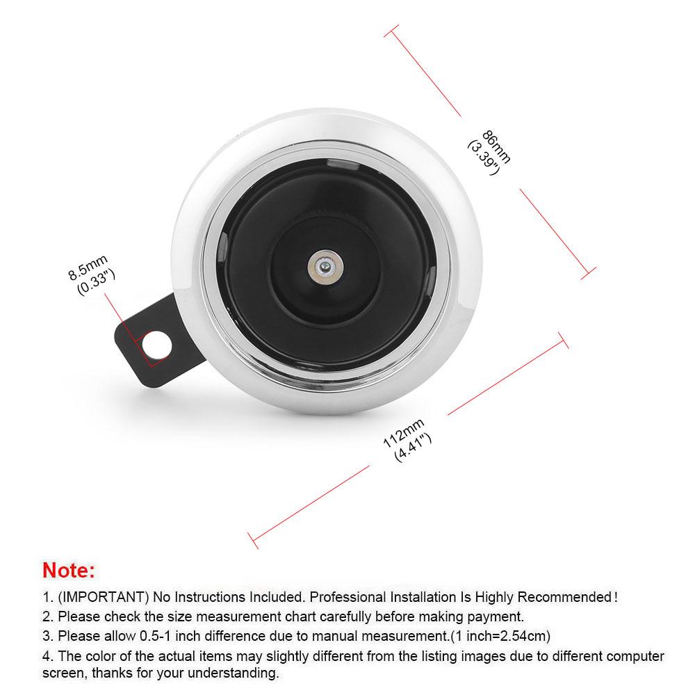 12V Bowl-shaped Electric Horn with Cover for Honda Wang CBT Tricycles (1.5A)