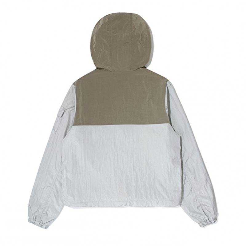 Dual Effect Embroidered Anorak  Mint 