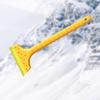Snow Shovel Ice Scraper Car Windshield Lightweight Snow Scraper with Rubber Edges De-Icing Grooves