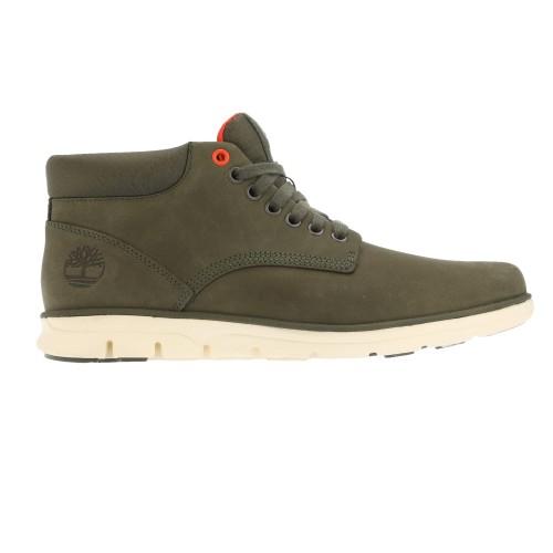 Timberland Mens Bradstreet Leather Mid Cut Trainers cm verde