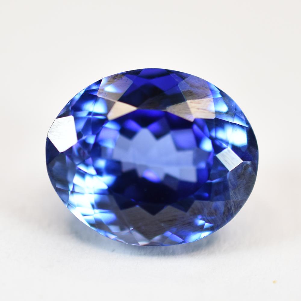 Natural Blue Sapphire Loose Gemstone 14.10 ct Oval Cut September Birthstone for Gem Collections