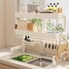 Multi-functional Double-Layer Sink Dish Drying Rack