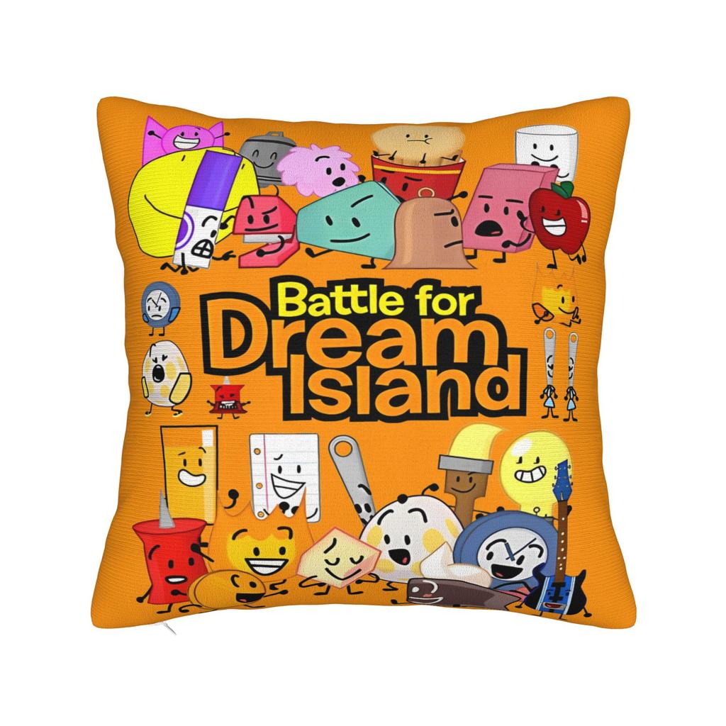 BFDI Inanimate Cartoon Pillowcase Cushion Cover Decoration Battle for Dream Island Pillow Case Cover Home Drop Shipping 40X40cm