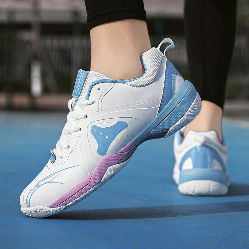 36-45 Couple Plus Size Shock-absorbing Anti Slip Breathable Fashionable Sports Tennis Shoes Badminton Shoes Table Tennis Shoes