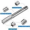 Uxcell Metric Hand Tap M16 X Thread High Speed Steel Hand Threading Tapping Tool Kit Set, 2, Taper/Plug/Bottom Taps,