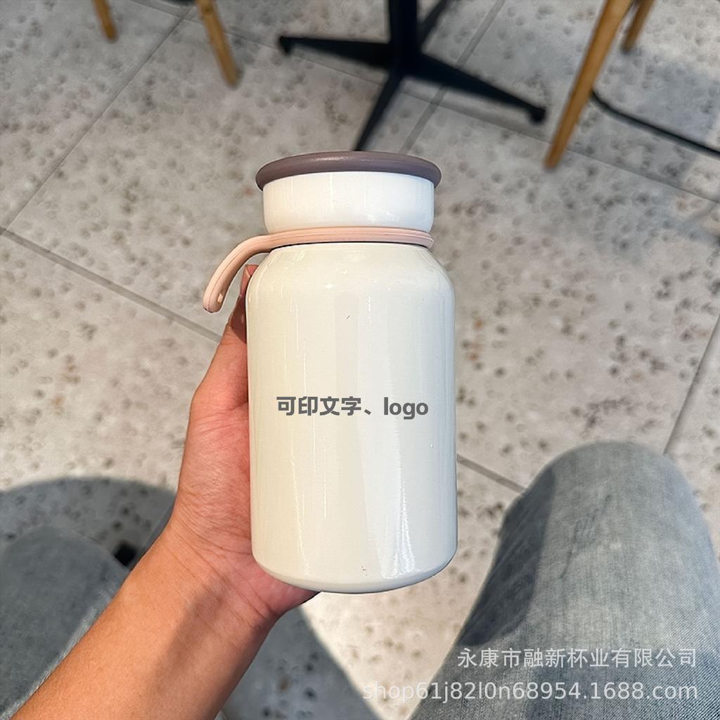 Japanese milk thermos cup stainless steel pocket cup student school accompanying cup activity cup