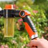 Garden Hose Nozzle with Foam Cannon Car Wash Foam Sprayer High Pressure Hose Nozzle with 8 Spray Modes for Car Washing Gardening Yard Cleaning Pet