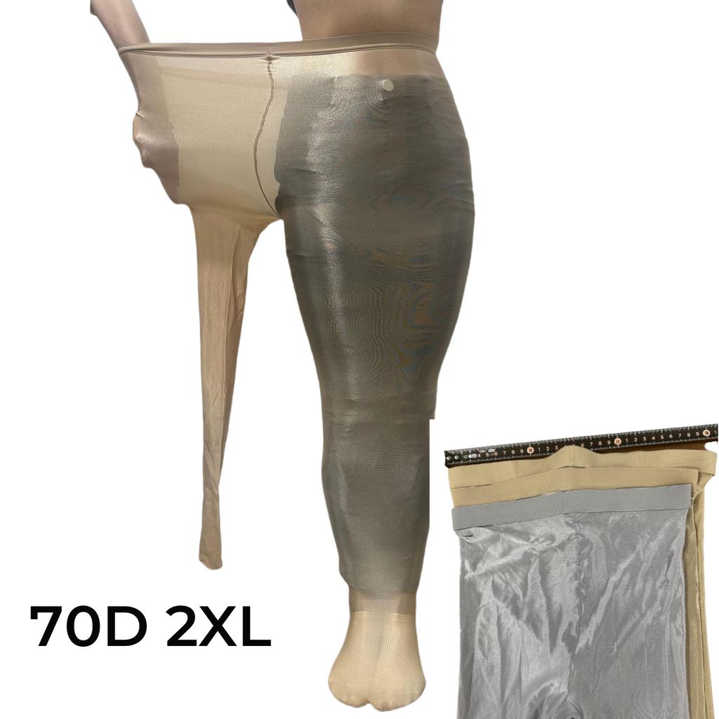 70 Den Ölig Glänzende Tanzstrumpfhose Metallisch Hochglänzend Mit Füßen Übergrößen Für Damen Nachtclub Laufsteg