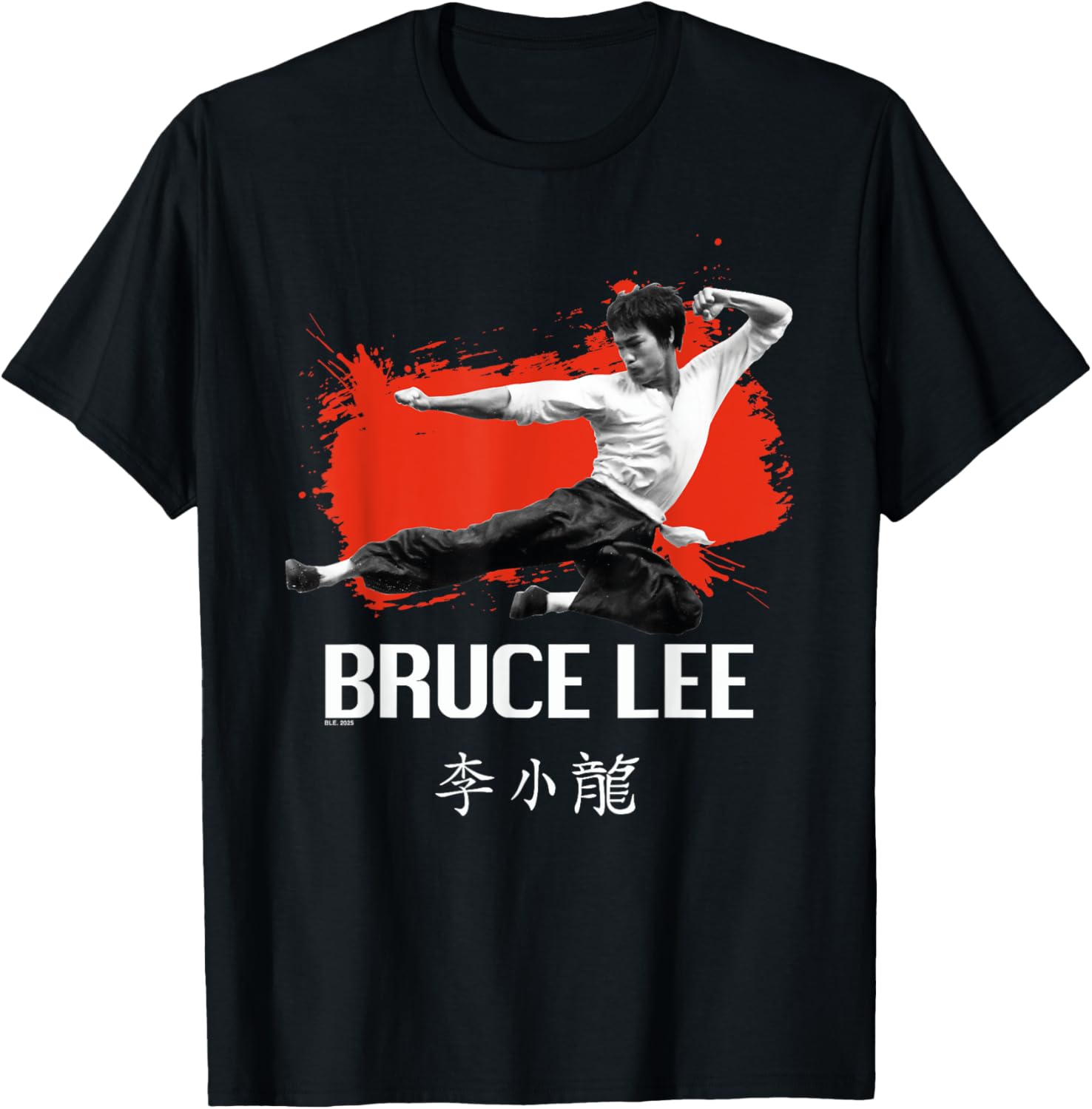 Bruce Lee Martial Arts Kung Fu Kick T-Shirt S