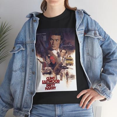 Ispettore Callaghan (1971) T-Shirt Uomo Donna Magliette Top Clint Eastwood Polizia Andrew Robinson San Francisco