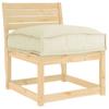 Cream Cushion 50 X 50 X 12 Cm Oxford Fabric