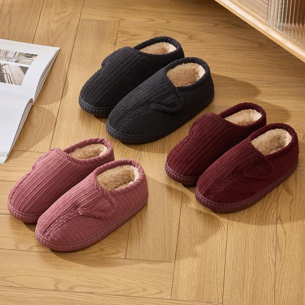 Winter Women Home Slippers Plush Warm Flat Slides Breathable Soft Non-slip Slippers Indoor Outdoor Men Casual Slippers