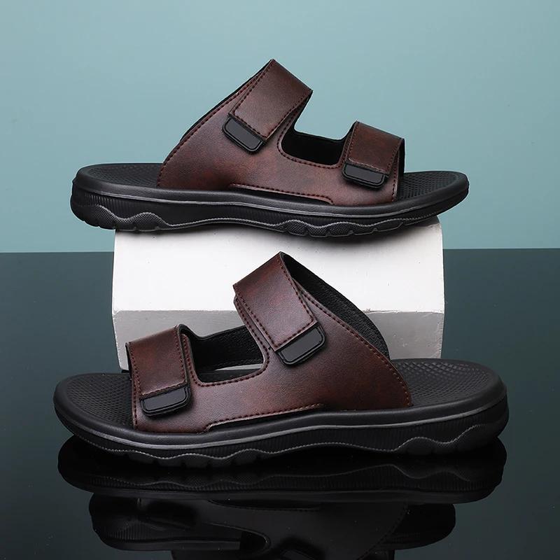 Thick Platform Cloud Slippers Women Double Buckle Soft Sole Pillow Slides Sandals Men Summer Beach Non-Slip Flip Flops Hombre