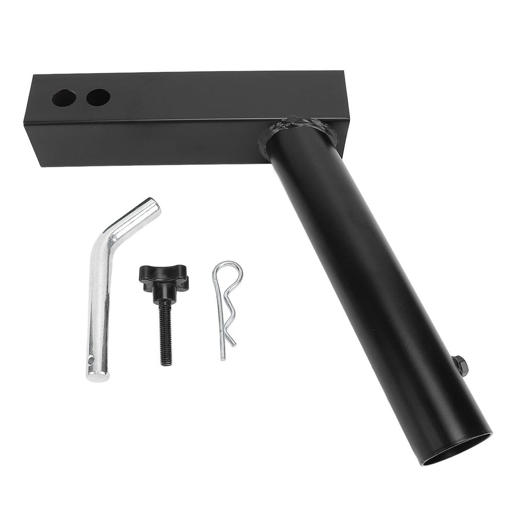 Heavy-Duty Metal Alloy Angled Hitch Flag Pole Holder, Universal Trailer Truck RV Hitch Flag Pole Mount for 2-Inch Hitch Receivers