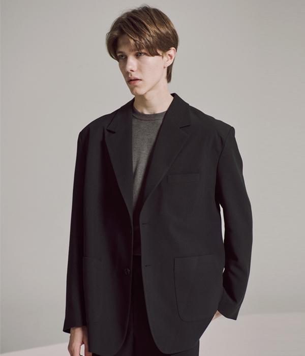 Hyoji [Four Seasons] Customizable Semi-Overfit Suit Blazer (5 Colors)