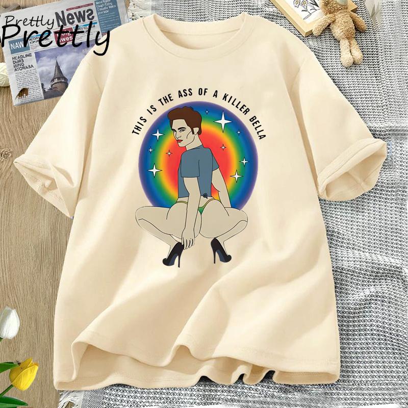 This Is The A.ss of A Killer Bella Tričko Funny Twilight Meme Grafika Trička Robert Pattinson Tričko Unisex Unisex Tričko Streetwear