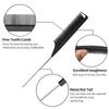 Ensemble de 2 peignes professionnels pour salon Brosse ronde pour cheveux bouclés Brosse à rouler anti-frisottis avec peigne à queue de rat fine Outils de coiffure portables