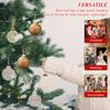 Set of 6 Christmas Ball Ornaments Shatterproof Christmas Tree Ornaments Decorative Hanging Ornaments for New Year Holiday Party