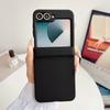 Solid Color For Samsung Galaxy Z Flip 5 6 7 FE 5G Magnetic Phone Case Shockproof Hinge Protective PC Hard Shell Back Cover