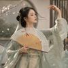 Chinese Style Folding Hand Fan Bamboo Frame Women's Dance Fan Retro Handheld  Fan  Home Use