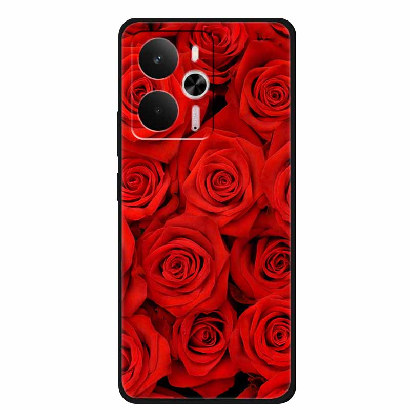 For Realme 14 Case Soft TPU Black Silicone Cover for Realme 14 5G Global RMX5070Soft Case Shockproof Cover RMX5070 Oppo Realme14
