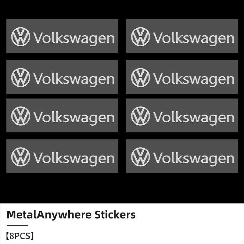 3D Metal Car Emblem Letter Decorative Stickers Badge Decal For Volkswagen VW Passat Golf Tiguan Polo M178 Scirocco Jetta CC Touareg