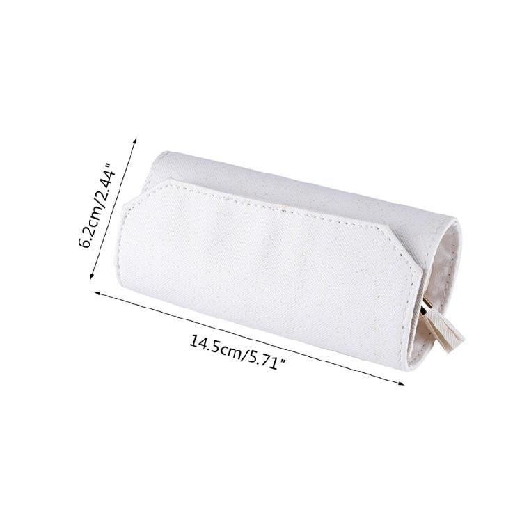 Jewelry Roll Clutch Bag Foldable PU Jewelry Storage Bag Earrings Organizer