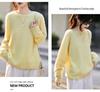 2025 Autumn/Winter Cashmere Wool Blend Round Neck Knitwear Long Sleeve Base Layer Top