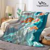 Korallen-Clownfisch Flanell-Decke Warm Weich Halloween Weihnachten Sofa Warm Gemütlich Dekoratives Dekor Geschenk für Alle Jahreszeiten