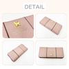 K-PARTS Bebe Dayan Embossed Wrap Long Zipper Wallet for Women and Girls, Featuring a Cute Bebe Dayan Cat Design, Perfect as a Gift or Present, with a