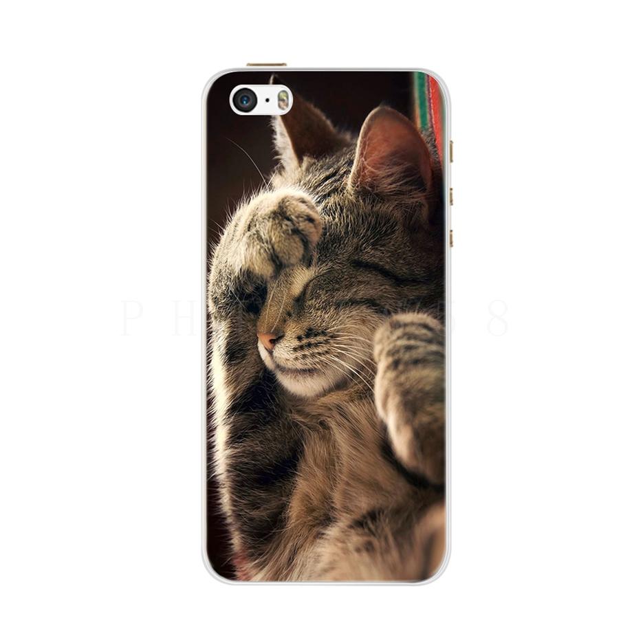 Case For iPhone 5 5S SE Case Silicone Soft TPU Cute Cartoon Pattern Protector Shell For iPhone 6 6S 5 iPhone6S Case Cover Fundas