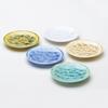 Kyoto Kiyomizu Pottery Plate Set of Flower Crystal KTA369 Ware, Ware, Kiln, (set 5),