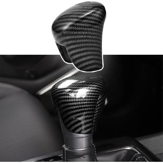 JSCARLIFE Gear Shifting Knob Fit for H-onda Civic ZRV HRV 2022 2023 2024 H-onda Accord CRV 2023 2024 Accessories, Car Center Console Gear Shift Knob Black Carbon