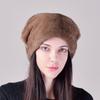 Mink hat female whole mink ear protector Christmas hat casual thickened warm fur Great Wall stacking hat winter